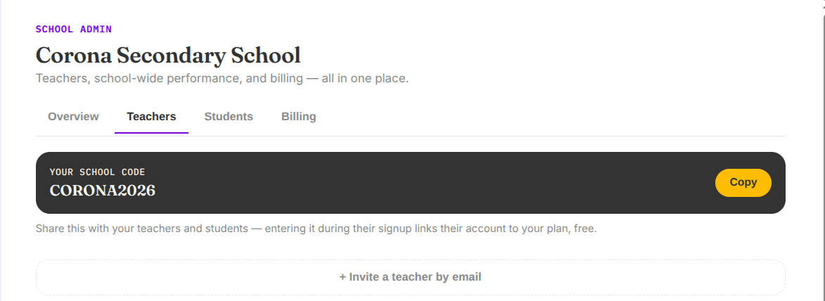 AbSTopiq school onboarding screen
